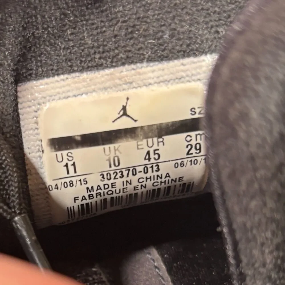Nike Air Jordan 9 Retro “Anthracite” Men’s Size 11 Sole Separation See Photos